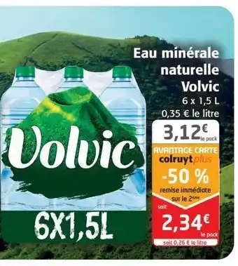 Colruyt Eau minérale naturelle volvic offre