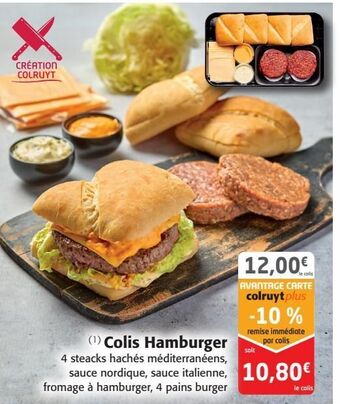 Colruyt Colis hamburger offre
