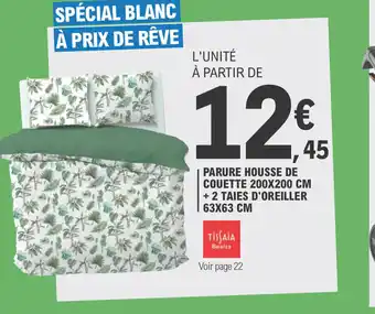 E.Leclerc Parure housse de couette 200x200cm offre