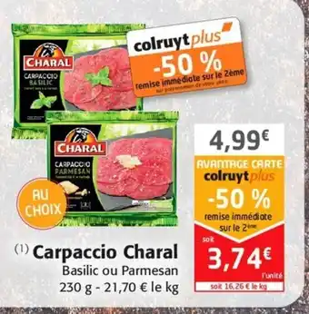 Colruyt Carpaccio charal offre