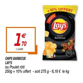Netto Chips barbecue lay's offre