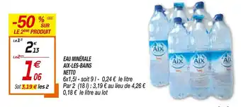 Netto Eau minérale aix-les-bains netto offre