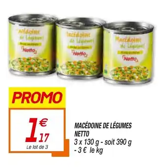 Netto Macédoine de légumes netto offre