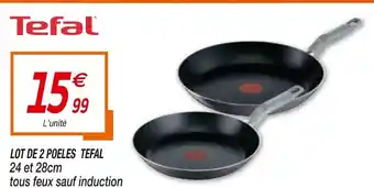 Netto Lot de 2 poeles tefal offre