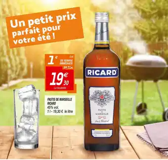 Netto Pastis de marseille ricard offre