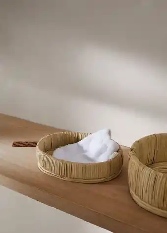 Plateau fibres naturelles 35x26Â cm
