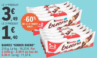 E.Leclerc Barres "KINDER BUENO" offre