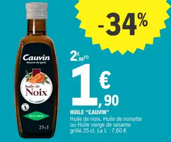 E.Leclerc Huile "CAUVIN" offre