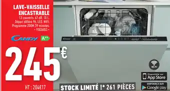 Brico Cash Lave-vaisselle encastrable offre