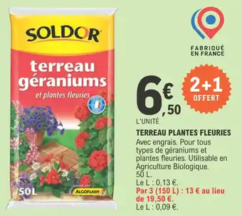 E.Leclerc Terreau plantes fleuries offre