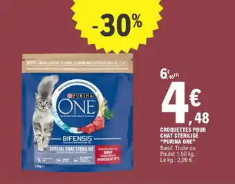 E.Leclerc Croquettes pour chat stérilisé "PURINA ONE" offre