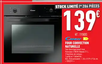 Brico Cash Four convection naturelle offre