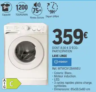 E.Leclerc Lave linge offre