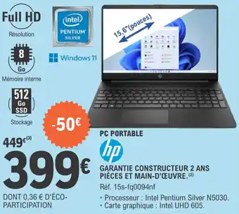 E.Leclerc Pc portable offre