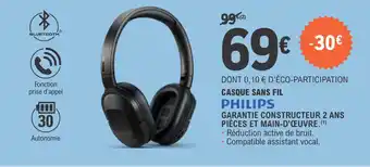 E.Leclerc Casque sans fil offre