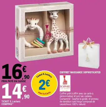 E.Leclerc Coffret naissance sophisticated offre