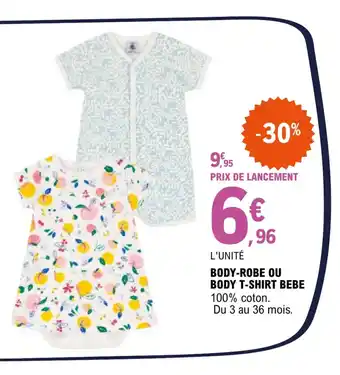 E.Leclerc Body-robe ou body t-shirt bebe offre