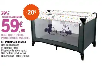 Lit parapluie disney