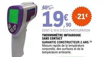 E.Leclerc Thermomètre infrarouge sans contact offre
