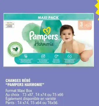 E.Leclerc Changes bébé "PAMPERS HARMONIE" offre