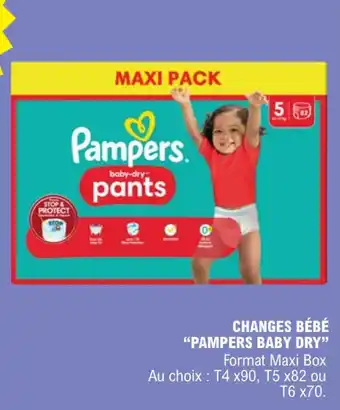 E.Leclerc Changes bébé "PAMPERS BABY DRY" offre