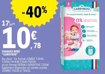 E.Leclerc Changes bébé "CARRYBOO" offre