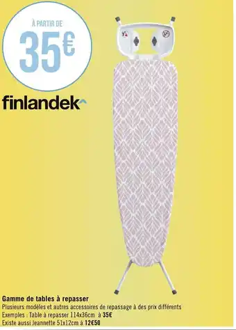 Géant Casino Gamme de tables à repasser offre