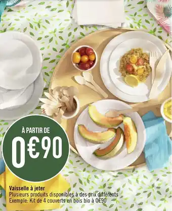 Géant Casino Vaisselle à jeter offre