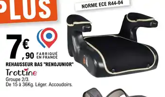 E.Leclerc Rehausseur bas "RENOJUNIOR" offre