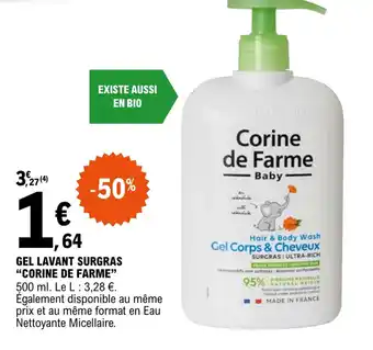 E.Leclerc Gel lavant surgras "CORINE DE FARME" offre