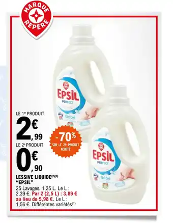 E.Leclerc Lessive liquide "EPSIL" offre