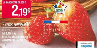 Match Fraise gariguette offre