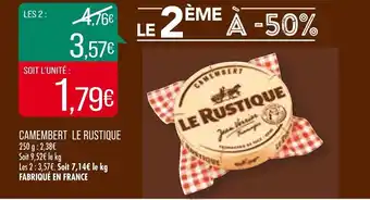 Match Camembert le rustique offre