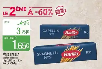 Match Pâtes barilla offre