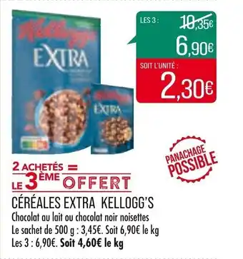 Match Céréales extra KELLOGG'S offre