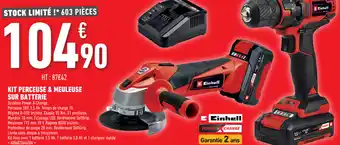 Brico Cash Kit perceuse & meuleuse sur batterie offre