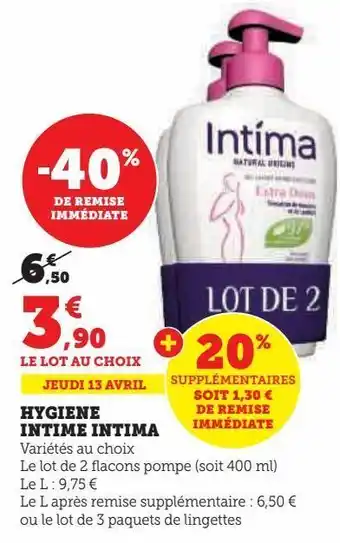 Hygiene intime intima