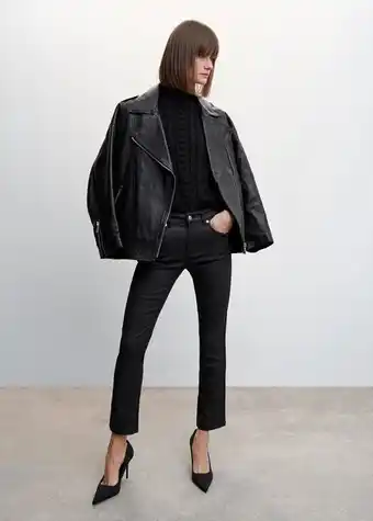 Mango Jean droit enduit offre