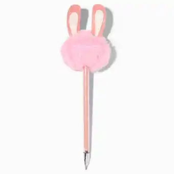 Claire's Stylo pompon oreilles de lapin rose offre