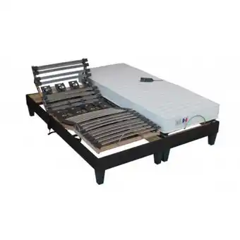 3 suisses Selenia - lit de relaxation matelas mousse à mémoire de forme et sommier electrique à lattes et plots aina - promo la chambre offre