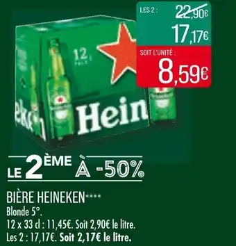 Match Bière Heineken offre