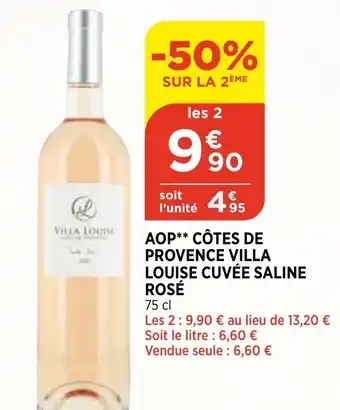 Bi1 AOP côtes de provence villa offre