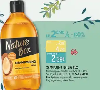 Match Shampooing Nature Box offre