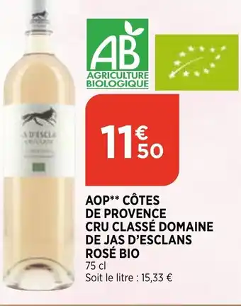 Bi1 AOP côtes de provence cru classé domaine offre
