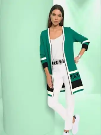 Helline Veste en tricot tricot jacquard élégant offre