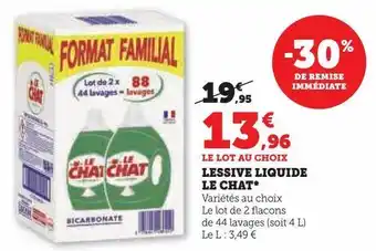 U Express Lessive liquide le chat offre