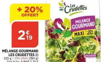 Bi1 Mélange gourmand les crudettes offre