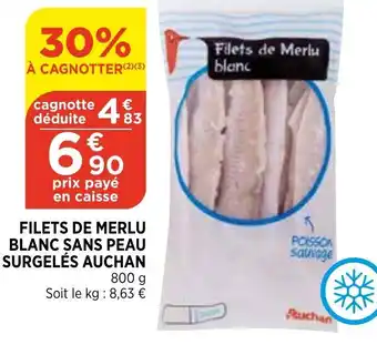 Bi1 Filets de merlu blanc sans peau offre