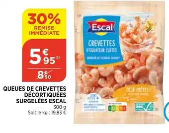Bi1 Queues de crevettes décortiquées offre