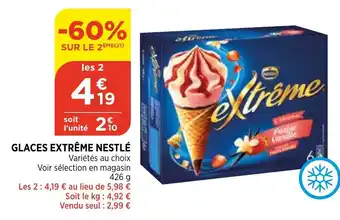 Bi1 Glaces extrême nestlé offre